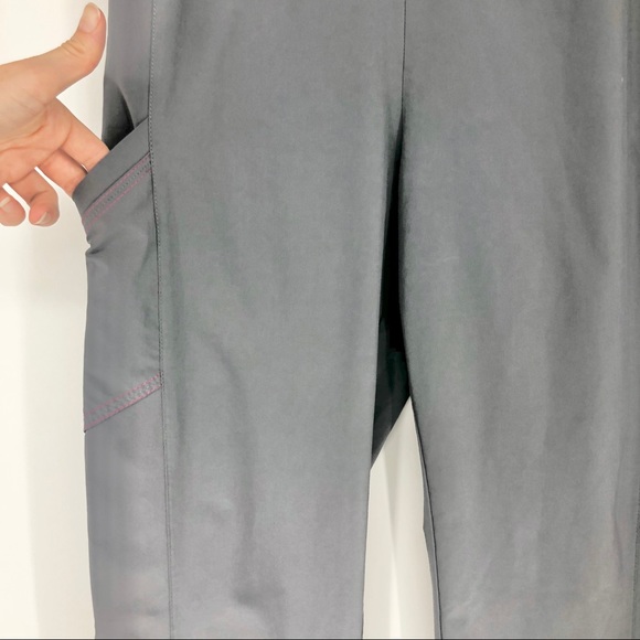 SOLD!! Smitten Gray & Pink Super Comfy Scrub Set - Picture 6 of 16